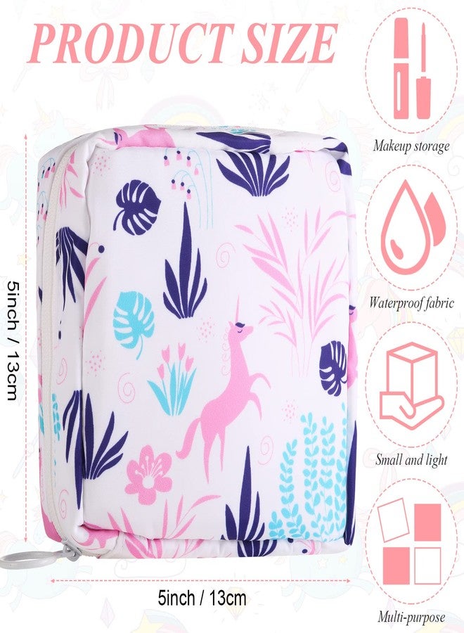Bulyoou 4 Pieces Period Bag Sanitary Napkin Storage Bag Pad Pouch Portable Feminine Product Travel School Organizer First Period Gifts for Teen Girls - Image 2